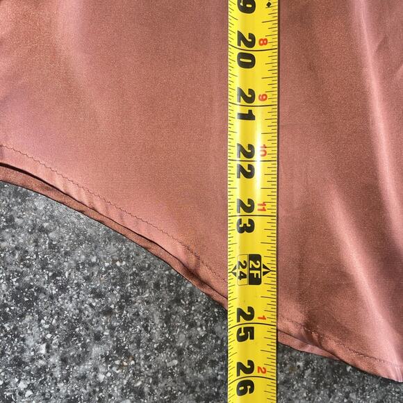 Zeagoo Blouse, Long Sleeve Button-Up Shirt, Rose/Rust, Sm - Picture 6 of 7